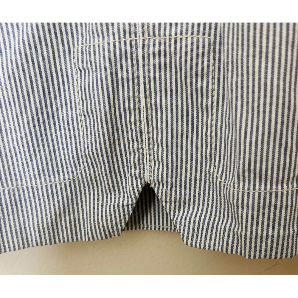 Pilcro and the Letterpress Skirt Denim 12 Blue Hickory Stripe Excellent Coastal - Picture 3 of 8